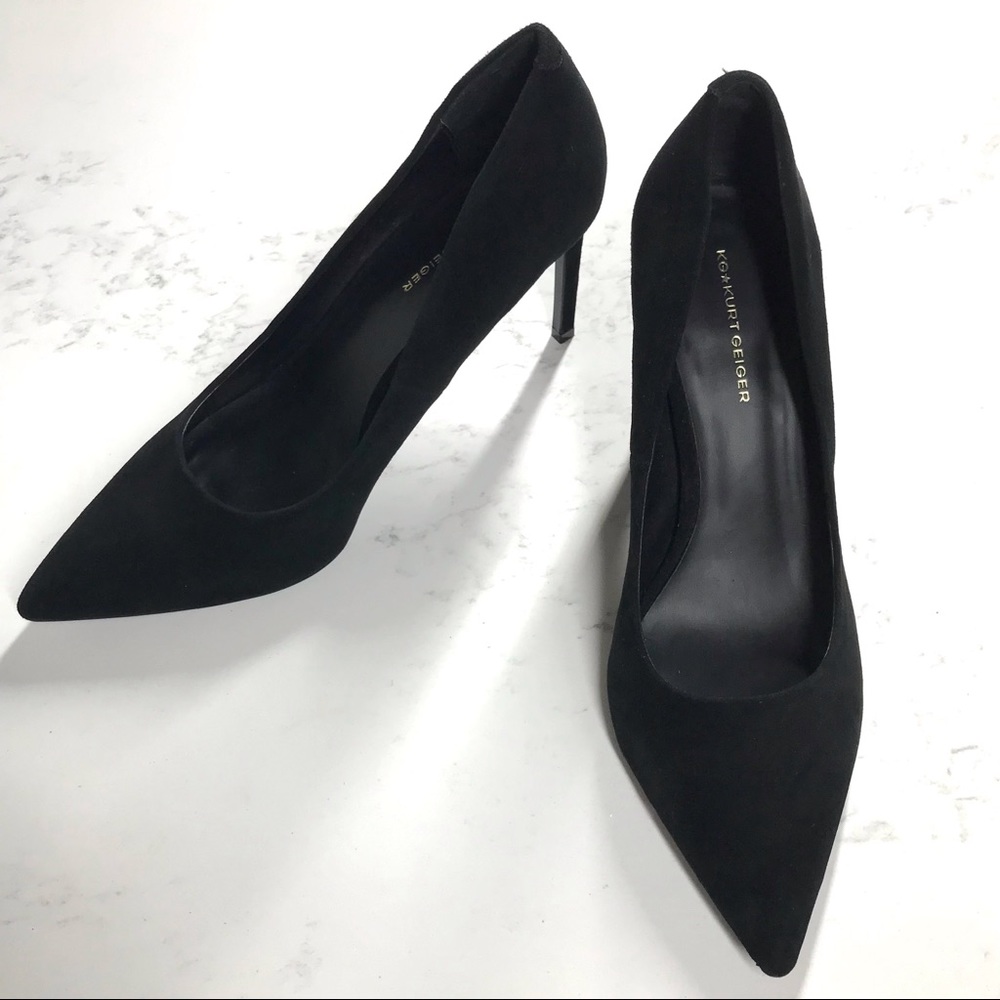 Kurt Geiger Black Suede Heels